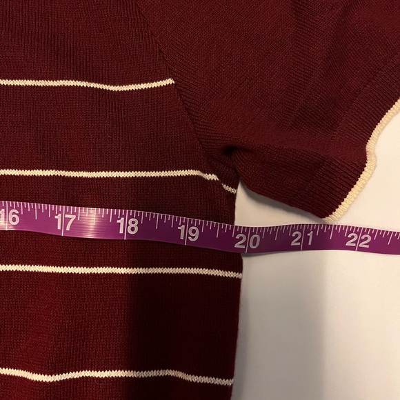 NEW J Crew Short-sleeve Heritage Cotton Tipped Sweater-polo in Stripe!!! - Picture 3 of 5